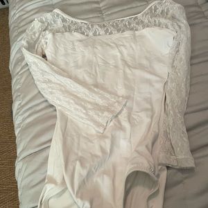 Bal togs leotard white